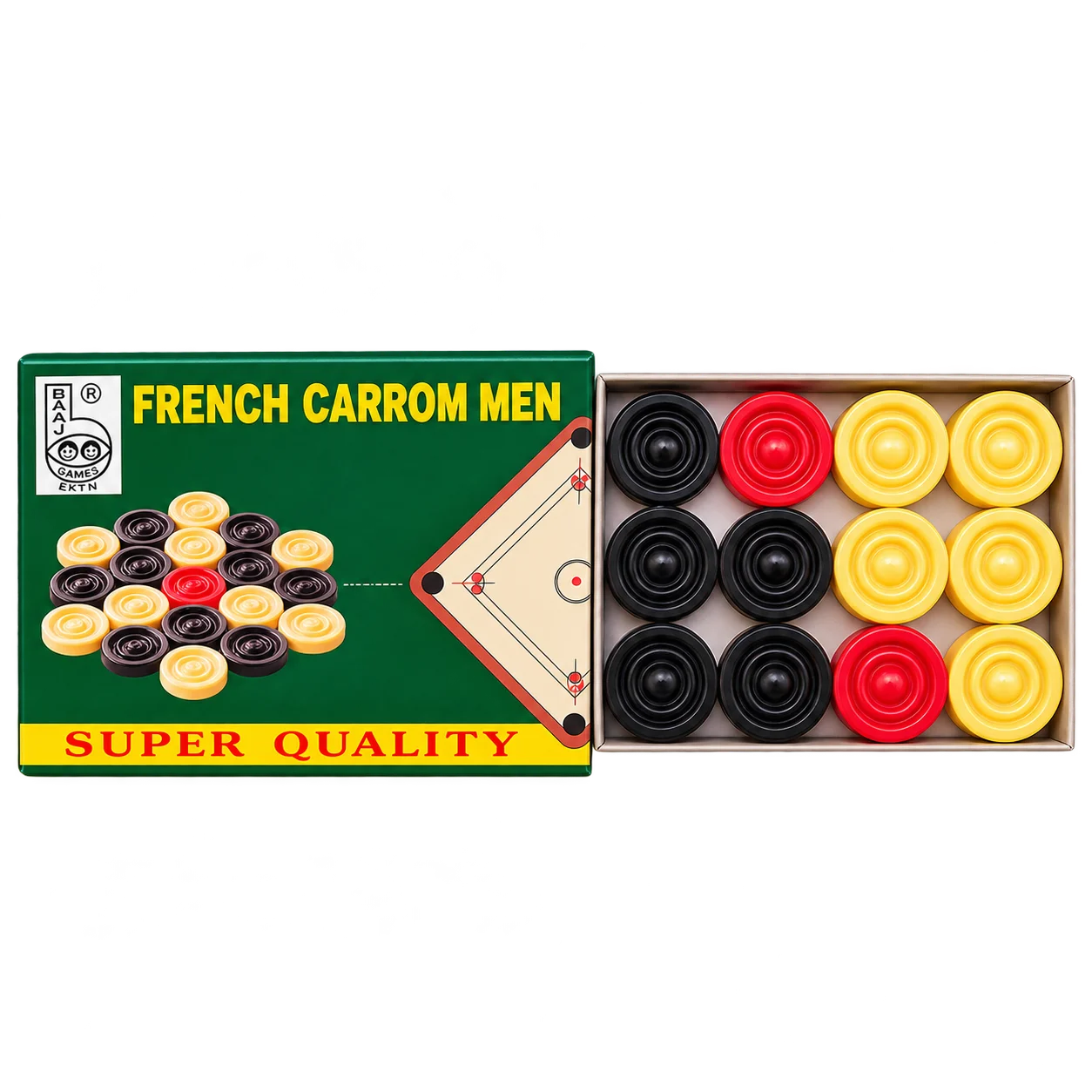 French Carrom Men